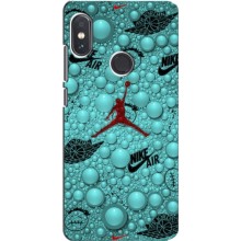 Силиконовый Чехол Nike Air Jordan на Редми Нот 5 про (Джордан Найк)