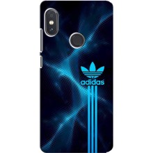 Чехлы Адидас для Xiaomi Redmi Note 5 (AlphaPrint) (Синий Адидас)