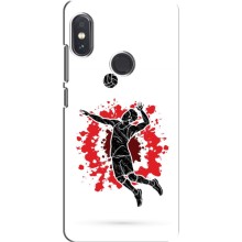 Чехлы с принтом Спортивная тематика для Xiaomi Redmi Note 5 – Волейболист