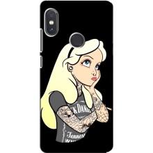 Чехол с печатью для Xiaomi Redmi Note 5 - (Мода) (AlphaPrint) (Девочка в тату)