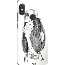 Чехол с печатью для Xiaomi Redmi Note 5 - (Мода) (AlphaPrint) (Фото девочки)