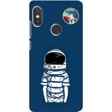 Чехол NASA для Xiaomi Redmi Note 5 (AlphaPrint) (Мальчик в шлеме)