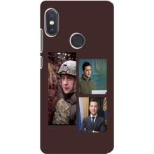 Чехол для Xiaomi Redmi Note 5 (AlphaPrint - с принтом Зеленского) – Президент