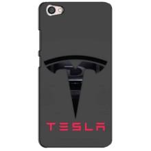 Силіконовий бампер з картинкою машини на Xiaomi Redmi Note 5A (Logo TESLA)