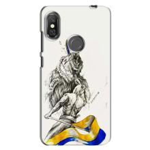 Чехлы Доброго вечора, ми за України для Сяоми Редми Ноут 6 Про (AlphaPrint) (Победа)