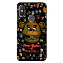 Чехлы Пять ночей с Фредди для Редми Нот 6 Про – Freddy