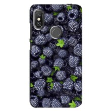 Чехлы с Фруктами для Xiaomi Redmi Note 6 Pro (VPrint) (Ежевика)