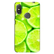 Чехлы с Фруктами для Xiaomi Redmi Note 6 Pro (VPrint) (Лайм)