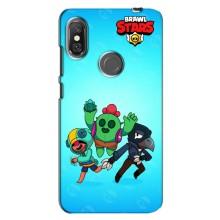 Чехлы Brawl Stars для Xiaomi Redmi Note 6 Pro (AlphaPrint)