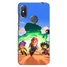 Чехол для Xiaomi Redmi Note 6 Pro Бравл Старс (VPrint)