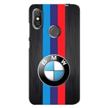 Чехол для Сяоми Редми Ноут 6 Про - с принтом БМВ (AlphaPrint) (Лого BMW)