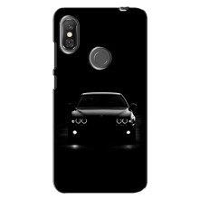 Чехол для Сяоми Редми Ноут 6 Про - с принтом БМВ (AlphaPrint) (Машина BMW)