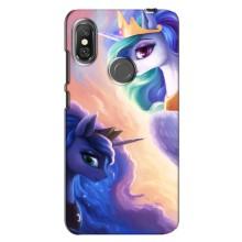 Чехол для Сяоми Редми Ноут 6 Про - (Единорожки - Новинки) (AlphaPrint) (Единорожки)