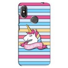 Чехол для Сяоми Редми Ноут 6 Про - (Единорожки - Новинки) (AlphaPrint) (Unicorn)