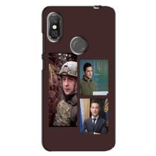 Чехол для Xiaomi Redmi Note 6 Pro (AlphaPrint - с принтом Зеленского) – Президент