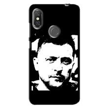 Чехол для Xiaomi Redmi Note 6 Pro (AlphaPrint - с принтом Зеленского) – Зеленский АРТ