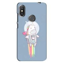 Чохол Unicorn на Xiaomi Redmi Note 6 Pro (Єдинорог космонавт)