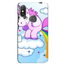 Чохол Unicorn на Xiaomi Redmi Note 6 Pro (Веселка Єдиноріга)