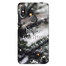 Новогодние, Праздничные Чехлы для Xiaomi Redmi Note 6 Pro - 2024 год (Hello winter)