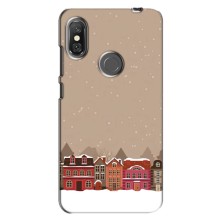 Новогодние, Праздничные Чехлы для Xiaomi Redmi Note 6 Pro - 2024 год (Зимний город)