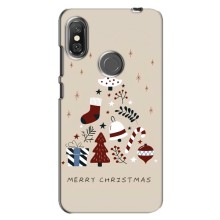 Рождественские Чехлы для Xiaomi Redmi Note 6 Pro (VPrint) (Merry Christmas)