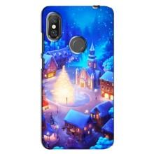 Різдвяні Чохли для Xiaomi Redmi Note 6 Pro (VPrint) (Різдвяне місто)