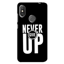 Силиконовый Чехол на Xiaomi Redmi Note 6 Pro с картинкой Nike – Never Give UP