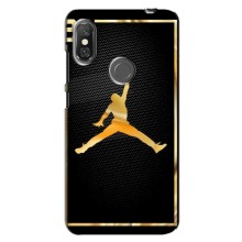 Силиконовый Чехол Nike Air Jordan на Редми Нот 6 Про (Джордан 23)