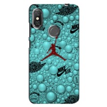 Силиконовый Чехол Nike Air Jordan на Редми Нот 6 Про – Джордан Найк