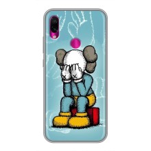 Чехлы для Xiaomi Redmi Note 7 Pro - Bearbrick Louis Vuitton (PREMIUMPrint) (Плач Bearbrick)