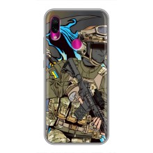 Чехлы с картинкой ЗСУ для Xiaomi Redmi Note 7 Pro (AlphaPrint) (Воин ВСУ)
