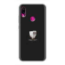 Чехол Майнкрафт на Xiaomi Redmi Note 7 Pro (AlphaPrint) Minecraft (Овечка Майнкрафт)