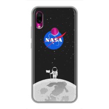 Силіконовый бампер з принтом "Наса" на Xiaomi Redmi Note 7 Pro – Космонавт NASA