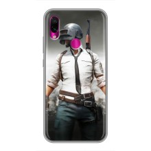 Силиконовый чехол с картинкой "Герой Pubg" на Xiaomi Redmi Note 7 Pro – Пабг