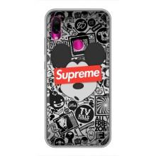 Чохол з Брендами одягу на Редмі нот 7 про – Supreme Маус