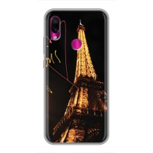 Чехол с Эйфелевой башней на Xiaomi Redmi Note 7 Pro (Paris)