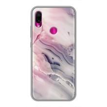 Мраморный чехол на Xiaomi Redmi Note 7 Pro (VPrint) (Пурпурный Мрамор)