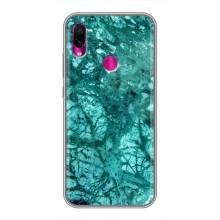 Мраморный чехол на Xiaomi Redmi Note 7 Pro (VPrint) (Зеленый мрамор)