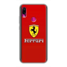 Силіконовий бампер з картинкою машини на Xiaomi Redmi Note 7 Pro – Ferrari Logo