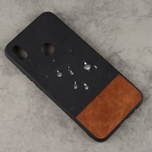 Тканевая накладка Textile для Xiaomi Redmi Note 7 (ТПУ+ткань)  – Черный