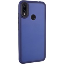 Чехол TPU+PC Lyon Frosted для Xiaomi Redmi Note 7 / Note 7 Pro / Note 7s – Темно-синий