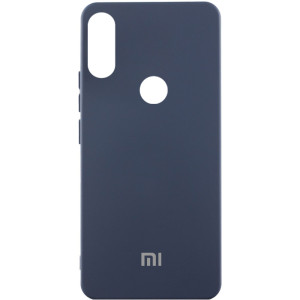 Чохол Silicone Cover Lakshmi (AAA) with Logo для Xiaomi Redmi Note 7 / Note 7 Pro / Note 7s – Темно-синій