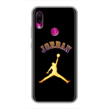 Чехлы для Xiaomi Redmi Note 7 - с картинкой JORDAN (AlphaPrint) (Jordan Gold)