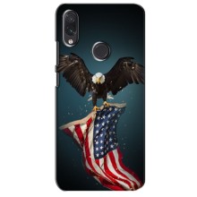 Чохол Прапор USA для Xiaomi Redmi Note 7 (Орел і прапор)