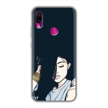 Чехол с печатью для Xiaomi Redmi Note 7 - (Мода) (AlphaPrint) (Красивая девочка)