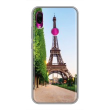 Чехол Эйфелева Башня для Xiaomi Redmi Note 7 - (AlphaPrint) (Дорога в Париж)