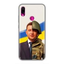 Чехол для Xiaomi Redmi Note 7 (AlphaPrint - с принтом Зеленского) – Зеленский солдат
