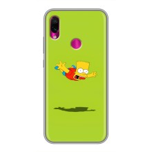 Чехол с Симпсонами для Xiaomi Redmi Note 7 (VPrint) (Барт Симпсон)