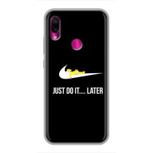 Чехол с Симпсонами для Xiaomi Redmi Note 7 (VPrint) (Гомер Later)