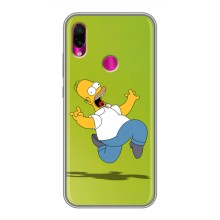 Чехол с Симпсонами для Xiaomi Redmi Note 7 (VPrint) (Гомер Симпсон)